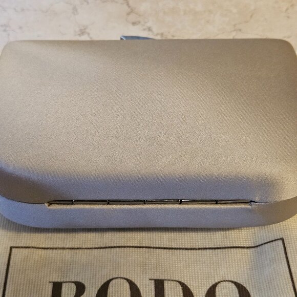 RARE NWT COUTURE RODO ITALY BEIGE SWAROVSKI CRYSTAL EVENING SHOULDER BAG CLUTCH - Picture 6 of 15